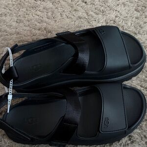 UGG Sleek Black Slide Sandals